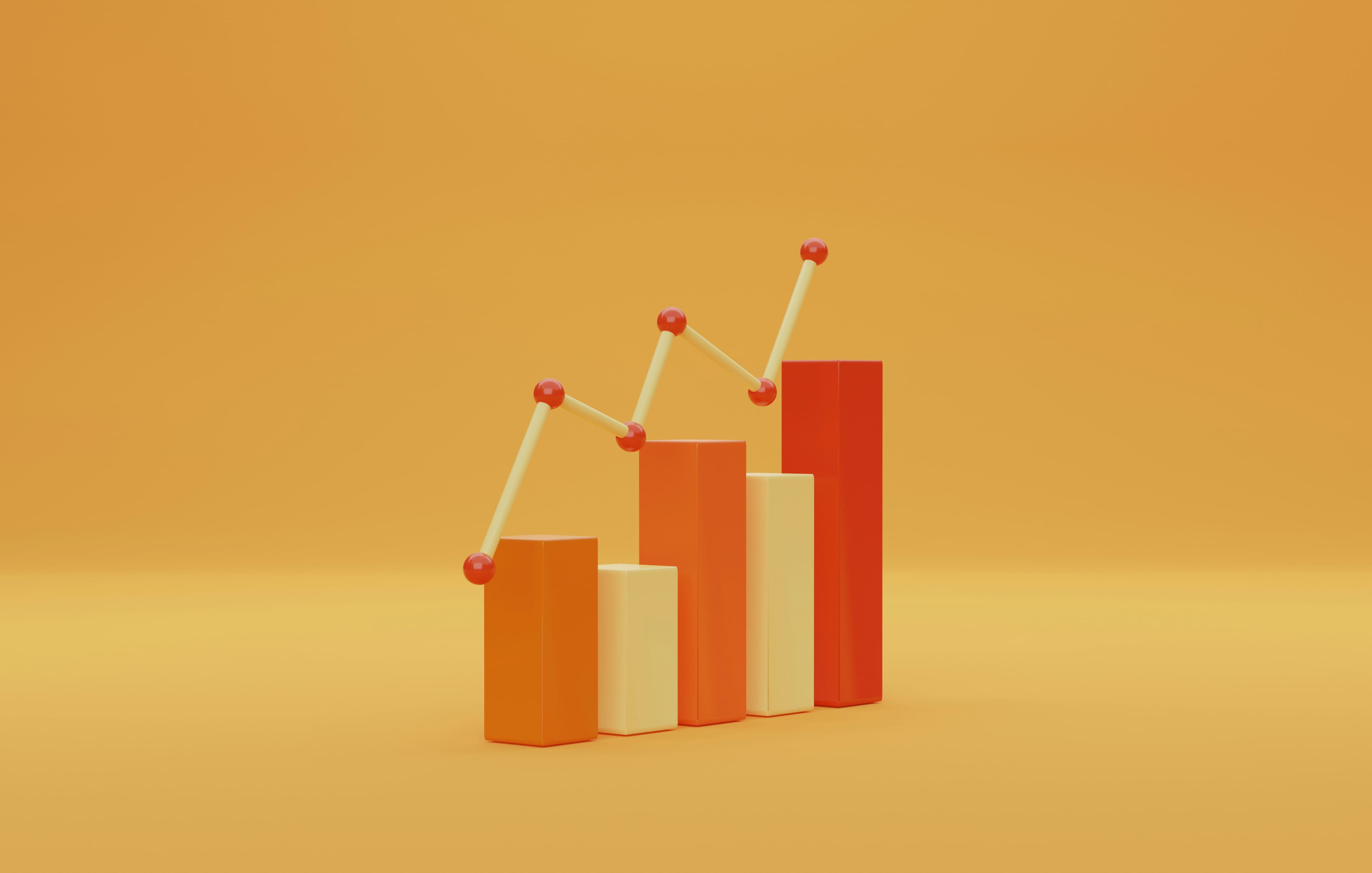 Gráfico de inversión representando gestión de inversiones